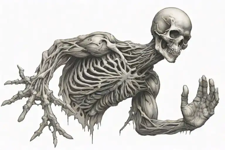 "exquisitely damaged" tattoo design idea