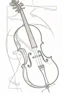 cello tattoo design idea
