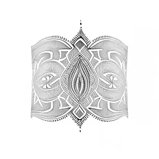 armband henna tattoo design idea