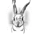 bad bunny  tattoo design idea