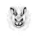 bad bunny  tattoo design idea