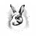 bad bunny  tattoo design idea