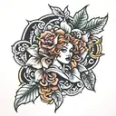 penny tattoo design idea