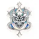 Scorpio zodiac sign with opal tattoo design idea