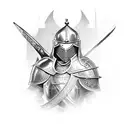 crusader knight against an arab warrior tattoo design idea