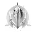 crusader knight against an arab warrior tattoo design idea