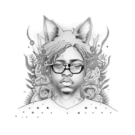 juice wrld tattoo design idea