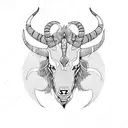 Capricorn tattoo design idea