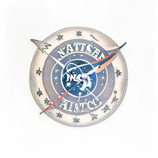 nasa tattoo design idea