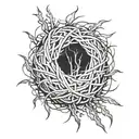 tumbleweed tattoo design idea