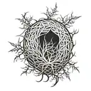 tumbleweed tattoo design idea