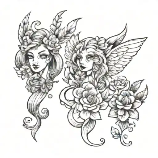matching siblings tatto design inspired   tattoo design idea