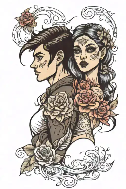 matching siblings tatto tattoo design idea