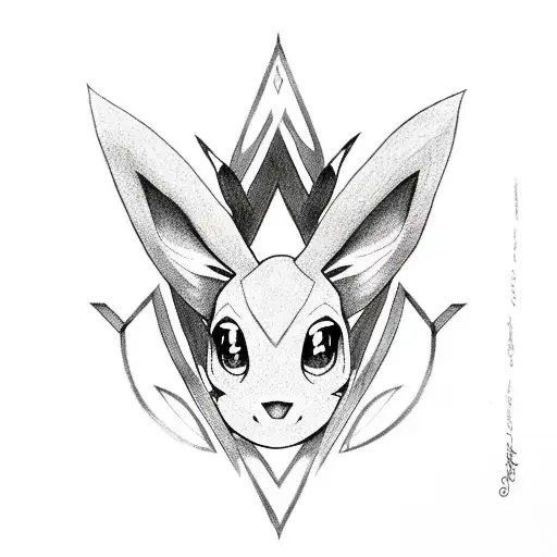 eevee Celtic  tattoo design idea