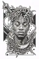 juice wrld tattoo design idea