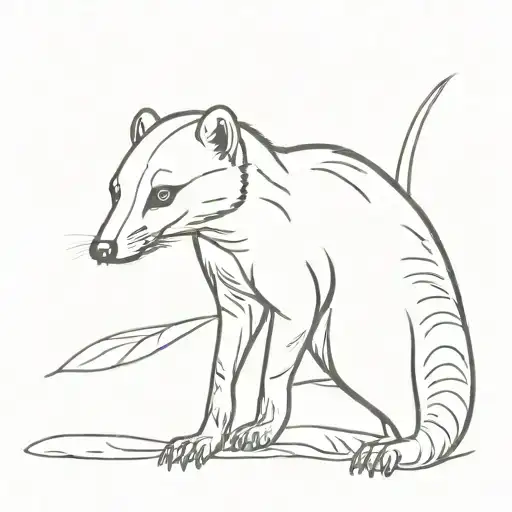 mongoose tattoo design idea