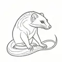 mongoose tattoo design idea