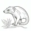 mongoose tattoo design idea