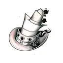 mad hatter tattoo design idea
