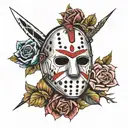 Jason mask tattoo design idea