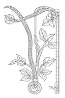 zipper tattoo design idea