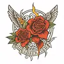 altruism, brotherly love with a brother tattoo design idea