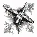 F-16, Falcon flying tattoo design idea