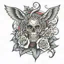 everything happens for a reason tattoo design idea