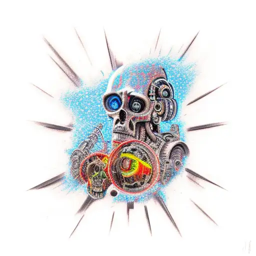 cyborg apocalipsis tattoo design idea