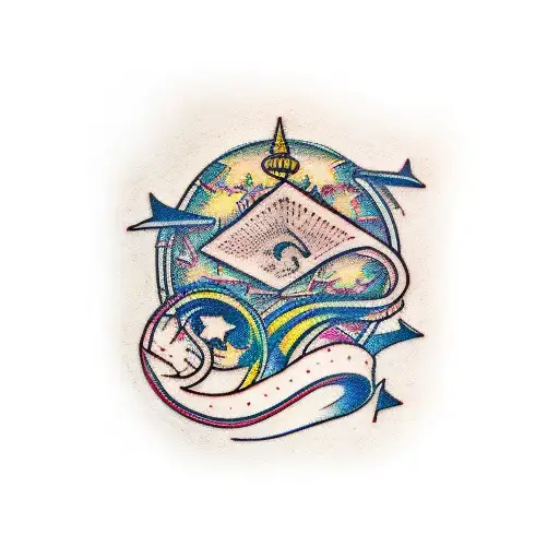 musica electronica tattoo design idea