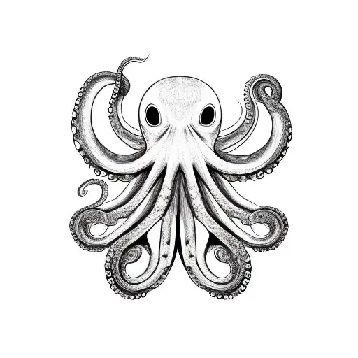 Octopus that would fit inside a 6 inch diameter circle  tattoo design idea