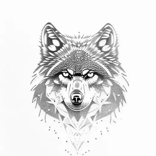 wolf bear owl tattoo design idea