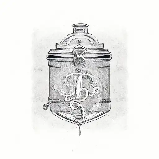 PRB marriage monogram tattoo design idea