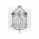 PRB marriage monogram tattoo design idea