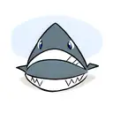 Blue eye shark tattoo design idea