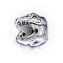 crocodile body with open mouth tattoo design idea