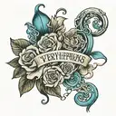 everything happens happens for a reason tattoo design idea