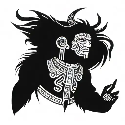 pachacuti incan god tattoo design idea
