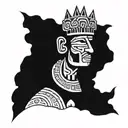 pachacuti incan god tattoo design idea