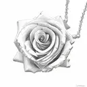 roses, fibonacci, and pearl necklace tattoo design idea