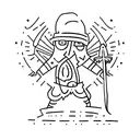 david vs goliath tattoo design idea