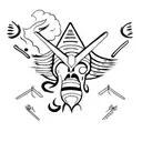 david vs goliath tattoo design idea