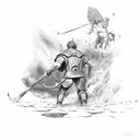 david vs goliath tattoo design idea