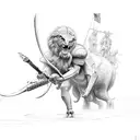 david vs goliath tattoo design idea