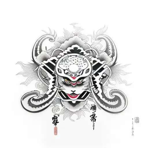 samuri  tattoo design idea