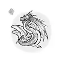 Dragon tattoo design idea