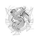 Dragon tattoo design idea