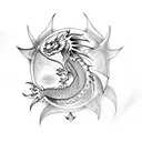 Dragon tattoo design idea