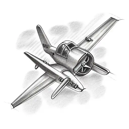 memorial tattoo for dad with planes tattoo design idea