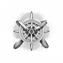 memorial for dad with propellor tattoo design idea